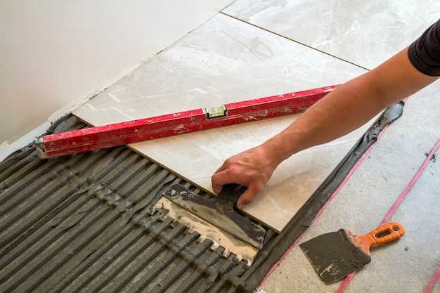 Разметка поверхности для укладки плитки